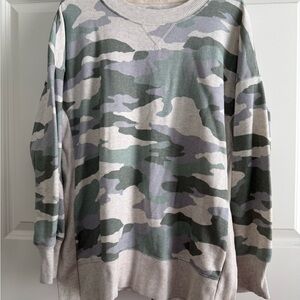 Aerie Camouflage Crewneck Sweatshirt